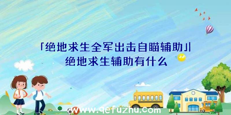 「绝地求生全军出击自瞄辅助」|绝地求生辅助有什么